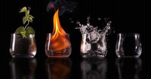 Conectando-se aos elementos água, fogo, terra e ar para aliviar o estresse da vida